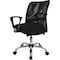 Flash Furniture Contemporary Chair, 18-3/4" to 22-1/2", Fixed Arms, Black GO-6057-GG - alternate 5