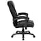 Flash Furniture Contemporary Chair Black High Back Exec Chair, Fixed Arms, 19" to 22-1/2" Height, Leather, Black GO-7194B-BK-GG - alternate 9