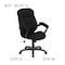 Flash Furniture Contemporary Chair Fixed Arms, 18-1/4" to 22" Height, Black Microfiber GO-725-BK-GG - alternate 7