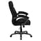 Flash Furniture Contemporary Chair Fixed Arms, 18-1/4" to 22" Height, Black Microfiber GO-725-BK-GG - alternate 9