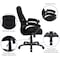 Flash Furniture Contemporary Chair Fixed Arms, 18-1/4" to 22" Height, Black Microfiber GO-725-BK-GG - alternate 2
