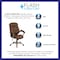 Flash Furniture Contemporary Chair Fixed Arms, 18-1/4" to 22" Height, Fabric, Brown Microfiber GO-725-BN-GG - alternate 4