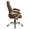 Flash Furniture Contemporary Chair Fixed Arms, 18-1/4" to 22" Height, Fabric, Brown Microfiber GO-725-BN-GG - alternate 10