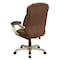 Flash Furniture Contemporary Chair Fixed Arms, 18-1/4" to 22" Height, Fabric, Brown Microfiber GO-725-BN-GG - alternate 3