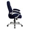 Flash Furniture Contemporary Chair Fixed Arms, 18-1/4" to 22" Height, Metal, Navy Blue Microfiber GO-725-NVY-GG - alternate 6