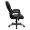 Flash Furniture Contemporary Chair Fixed Arms, 17-3/4" to 21-1/2" Height, Metal, Black GO-901-BK-GG - alternate 9
