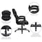Flash Furniture Contemporary Chair Fixed Arms, 17-3/4" to 21-1/2" Height, Metal, Black GO-901-BK-GG - alternate 4