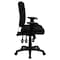 Flash Furniture Polypropylene Contemporary Chair, 18-1/4" to 21-1/2", Adjustable Arms, Black Fabric GO-930F-BK-ARMS-GG - alternate 2