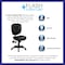 Flash Furniture Metal Contemporary Chair, 18-1/4" to 21-1/2", Black LeatherSoft GO-930F-BK-LEA-GG - alternate 4