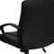 Flash Furniture Metal Contemporary Chair, 18" to 22", Fixed Arms, Black GO-937M-BK-LEA-GG - alternate 6