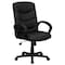 Flash Furniture Metal Contemporary Chair, 17-1/2" to 21-3/4", Fixed Arms, Black GO-977-1-BK-LEA-GG - alternate 7