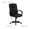 Flash Furniture Metal Contemporary Chair, 17-1/2" to 21-3/4", Fixed Arms, Black GO-977-1-BK-LEA-GG - alternate 2