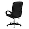 Flash Furniture Metal Contemporary Chair, 17-1/2" to 21-3/4", Fixed Arms, Black GO-977-1-BK-LEA-GG - alternate 6