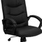 Flash Furniture Metal Contemporary Chair, 17-1/2" to 21-3/4", Fixed Arms, Black GO-977-1-BK-LEA-GG - alternate 9