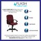 Flash Furniture Contemporary Chair Fixed Arms, 17-1/4" to 21-1/4" Height, Fabric, Burgundy GO-ST-6-BY-GG - alternate 7