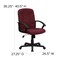 Flash Furniture Contemporary Chair Fixed Arms, 17-1/4" to 21-1/4" Height, Fabric, Burgundy GO-ST-6-BY-GG - alternate 3