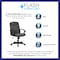 Flash Furniture Contemporary Chair Gray Mid-Back Exec Chair, Fixed Arms, 17-1/4" to 21-1/4" Height, Fabric, Gray GO-ST-6-GY-GG - alternate 7