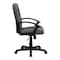 Flash Furniture Contemporary Chair Gray Mid-Back Exec Chair, Fixed Arms, 17-1/4" to 21-1/4" Height, Fabric, Gray GO-ST-6-GY-GG - alternate 10