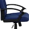 Flash Furniture Contemporary Chair Navy Mid-Back Exec Chair, Fixed Arms, 17-1/4" to 21-1/4" Height, Fabric, Navy GO-ST-6-NVY-GG - alternate 8