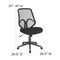 Flash Furniture Salerno Series High Back Black Mesh Offi GO-WY-193A-BK-GG - alternate 6