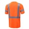 Gss Safety Hi-Vis Short Sleeve T-Shirt, 100% Polyester Birdseye, Orange, 4XL 5008-4XL - alternate 3