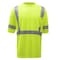 Gss Safety Hi-Vis Short Sleeve T-Shirt, 100% Polyester Birdseye, Lime, X 5007-XL - alternate 2