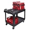 Milwaukee Tool Utility Cart, 500 lb Load Capacity, 2 Shelves, 38 1/2 in L, 24 1/2 in W, Ergonomic Handle CUSTOM PACKOUT UTILITY 1 - alternate 11