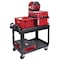 Milwaukee Tool Utility Cart, 500 lb Load Capacity, 2 Shelves, 38 1/2 in L, 24 1/2 in W, Ergonomic Handle CUSTOM PACKOUT UTILITY 2 - alternate 7