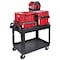 Milwaukee Tool Utility Cart, 500 lb Load Capacity, 2 Shelves, 38 1/2 in L, 24 1/2 in W, Ergonomic Handle CUSTOM PACKOUT UTILITY 2 - alternate 10