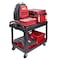 Milwaukee Tool Utility Cart, 500 lb Load Capacity, 2 Shelves, 38 1/2 in L, 24 1/2 in W, Ergonomic Handle CUSTOM PACKOUT UTILITY 3 - alternate 11