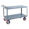Little Giant Raised Handle Utility Cart, Steel, 2400 lb Load Capacity, 2 Shelves, 65 1/2 in L, 30 in W, 36 in H GL30608MRFL - alternate 2