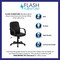 Flash Furniture Executive Chair, Black Seat, Vinyl Back H8020-GG - alternate 8