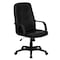 Flash Furniture Contemporary Chair High Back Exec Chair w/Arms, Black, 17" to 21" Height, Vinyl, Black H8021-GG - alternate 7