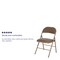 Flash Furniture Folding Chair, Vinyl, Beige HA-F003D-BGE-GG - alternate 7