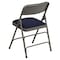 Flash Furniture Fabric Folding Chair, Navy, 1" Padded Seat HA-MC309AF-NVY-GG - alternate 2