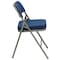 Flash Furniture Fabric Folding Chr, Navy, 2.5" Padded Seat HA-MC320AF-NVY-GG - alternate 10