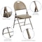 Flash Furniture Fldng Chair w/Easy Carry Hnldl, Beige Vnl HA-MC705AV-3-BGE-GG - alternate 8
