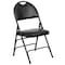 Flash Furniture Folding Chair, Black Vinyl, 34.5" H HA-MC705AV-3-BK-GG - alternate 7