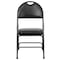 Flash Furniture Folding Chair, Black Vinyl, 34.5" H HA-MC705AV-3-BK-GG - alternate 9