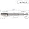 Vessel Power Bit 1/4" Hex B, A/F6.35x75 C, PK10 HBAF63575 - alternate 2
