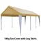 King Canopy Canopy, 10ftx20ft, 8 Leg, Tan/Wht, Leg Skirt HC1020PCTW - alternate 3