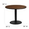 Flash Furniture Round Table Set, 36" W, 36" L, 30" H, Laminate, Wood Grain HDBF1004-GG - alternate 4
