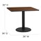 Flash Furniture Square Natural Laminate Table, Laminate Top, Wood Grain HDBF1015-GG - alternate 4