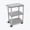 Luxor Utility Cart with 3 Shelves, 24" x 18" HE34-G - alternate 1