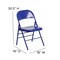 Flash Furniture Folding Chair, Cobalt Blue HF3-BLUE-GG - alternate 2