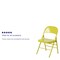 Flash Furniture Twisted Folding Chair, Citron HF3-CITRON-GG - alternate 8