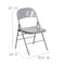 Flash Furniture Folding Chair, Metal, Gray HF3-MC-309AS-GY-GG - alternate 5