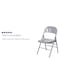 Flash Furniture Folding Chair, Metal, Gray HF3-MC-309AS-GY-GG - alternate 3