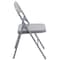 Flash Furniture Folding Chair, Metal, Gray HF3-MC-309AS-GY-GG - alternate 10