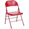 Flash Furniture Metal Folding Chair, Red HF3-MC-309AS-RED-GG - alternate 6